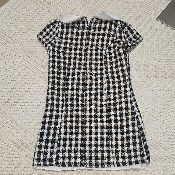 Rare Editions Black and White Plaid Kids Dress - Picture 8 of 11